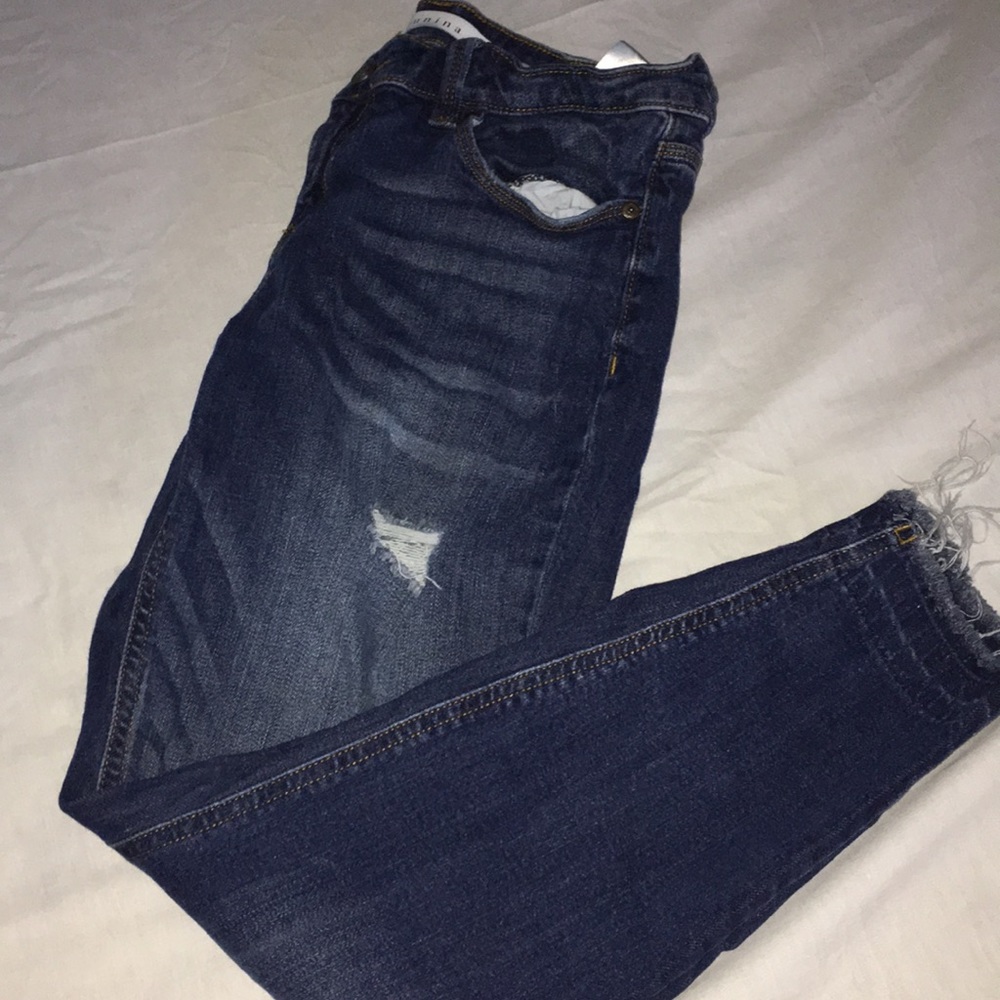 skinny cropped jeans